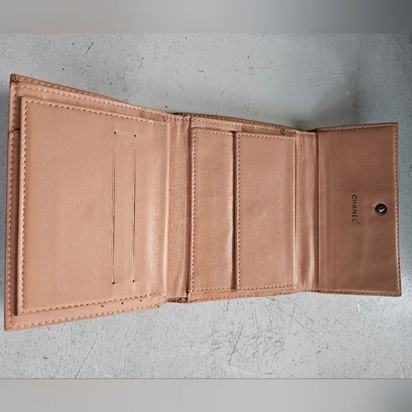 Chanel Vintage Chocolate Bar Trifold Wallet - Picture 8 of 17